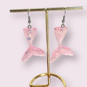 ⭐️❤️ FREE Mermaid Tail Sea Ocean Pretty Girly Shimmer Trendy Hipster Earrings